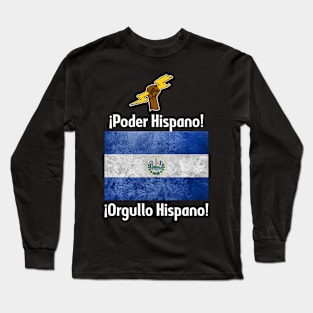 Salvadoran Power! Salvadoran Pride! T-shirts for Men! Long Sleeve T-Shirt